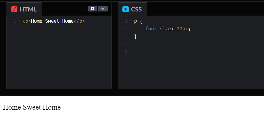 css font size